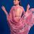 Women's floral printed weightless marbal saree