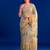 Women's floral printed weightless marbal saree