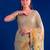 Women's floral printed weightless marbal saree
