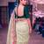 Women's kota tissue saree elegant threadwork & zari border detail