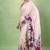 Women's satin silk saree with vibrant digital prints & elegant fluid drape