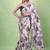Women's satin silk saree with vibrant digital prints & elegant fluid drape