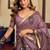 kolkata cotton litchi work saree with fancy tassels
