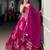 rani pink art silk embroidered Lehenga set