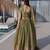 olive silk blend embroidered Lehenga set