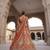 orange silk embroidered