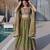 olive silk blend embroidered Lehenga set