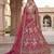 rani pink silk embroidered