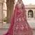 rani pink silk embroidered lehenga set