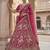 rani pink silk embroidered