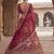 rani pink silk embroidered