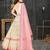 cream silk blend printed Lehenga set