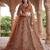 orange silk embroidered