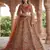 orange silk embroidered lehenga set