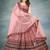 multicolor silk blend printed Lehenga set