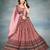 multicolor silk blend printed Lehenga set