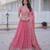 light pink silk blend embroidered Lehenga set