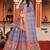 multicolor silk blend printed Lehenga set