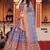 multicolor silk blend printed Lehenga set