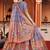 multicolor silk blend printed Lehenga set