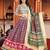 multicolor silk blend printed Lehenga set