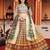 multicolor silk blend printed Lehenga set