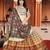 multicolor silk blend printed Lehenga set