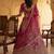 rani pink silk embroidered Lehenga set