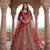 dark red silk embroidered Lehenga set