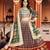 multicolor silk blend printed Lehenga set
