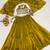 dark olive silk blend plain Lehenga set