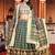 multicolor silk blend printed Lehenga set