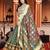multicolor silk blend printed Lehenga set