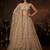beige net embroidered Lehenga set