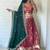 pink silk blend woven Lehenga set