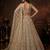 beige net embroidered Lehenga set