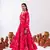 pink crepe printed Lehenga set
