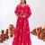 pink crepe printed Lehenga set