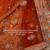 orange silk blend embroidered Lehenga set