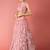 pink net embroidered Lehenga set