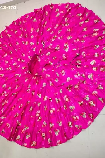 magenta crepe printed Lehenga set
