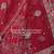 red silk blend embroidered Lehenga set