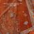 orange silk blend embroidered Lehenga set