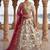 off white silk blend embroidered Lehenga set