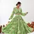 light green crepe printed Lehenga set
