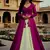 Rani pink and Ivory Long Anarkali Lehenga