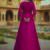 Rani pink and Ivory Long Anarkali Lehenga