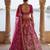 rani pink silk blend embroidered Lehenga set