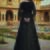 Black and Ivory Long Anarkali Lehenga