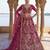 rani pink silk blend embroidered Lehenga set